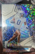 Terrion Arnold RC 2024 Panini Mosaic No Huddle Silver Disco Prizm Parallel #324