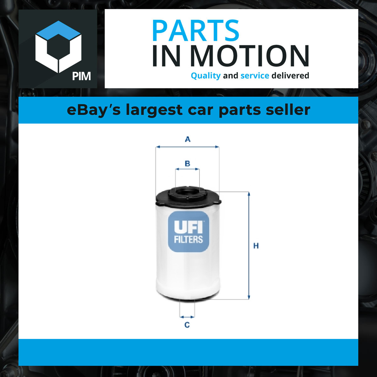 Fuel Filter 26.H2O.03 UFI 77368658 1674210980 Genuine Top Quality Guaranteed New