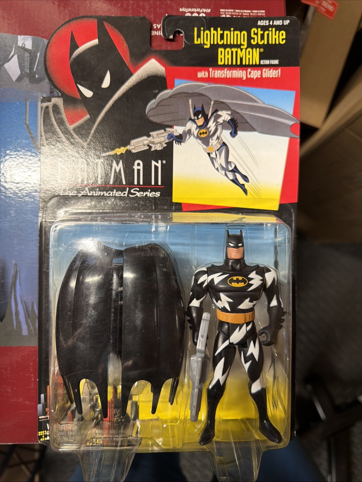 Vintage 1993 Lightning Strike Batman Action Figure Animated Series Kenner NEW