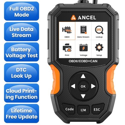 Check Engine Fault Code Reader Battery Voltage Test OBD2 Scanner Diagnostic Tool