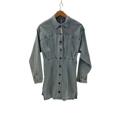 free people long sleeve denim dress Amber Denim Dress