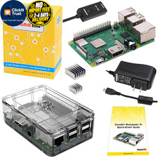 CanaKit Raspberry Pi 3 B  B Plus with Premium Clear Case and 2.5A Power...