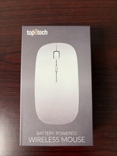 Sleek Portable Wireless Mouse - Bluetooth - Battery Powered - Computer  Tablet