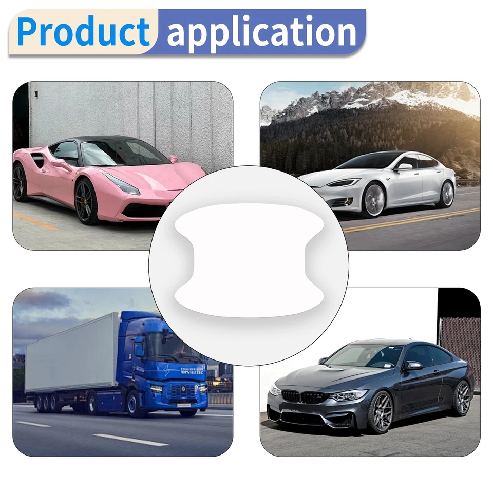 8pcs Anti Scratch Door Handle Cup Protector Cover For 2019-2022 Toyota RAV4 Foto 4 de 4