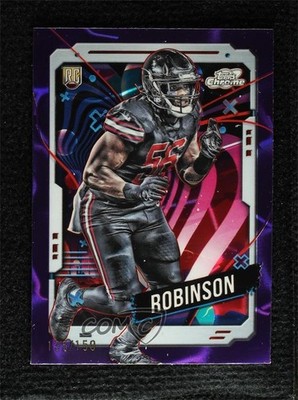 2024 Cosmic Chrome Purple Nebula Refractor /150 Darius Robinson Rookie RC 15vw