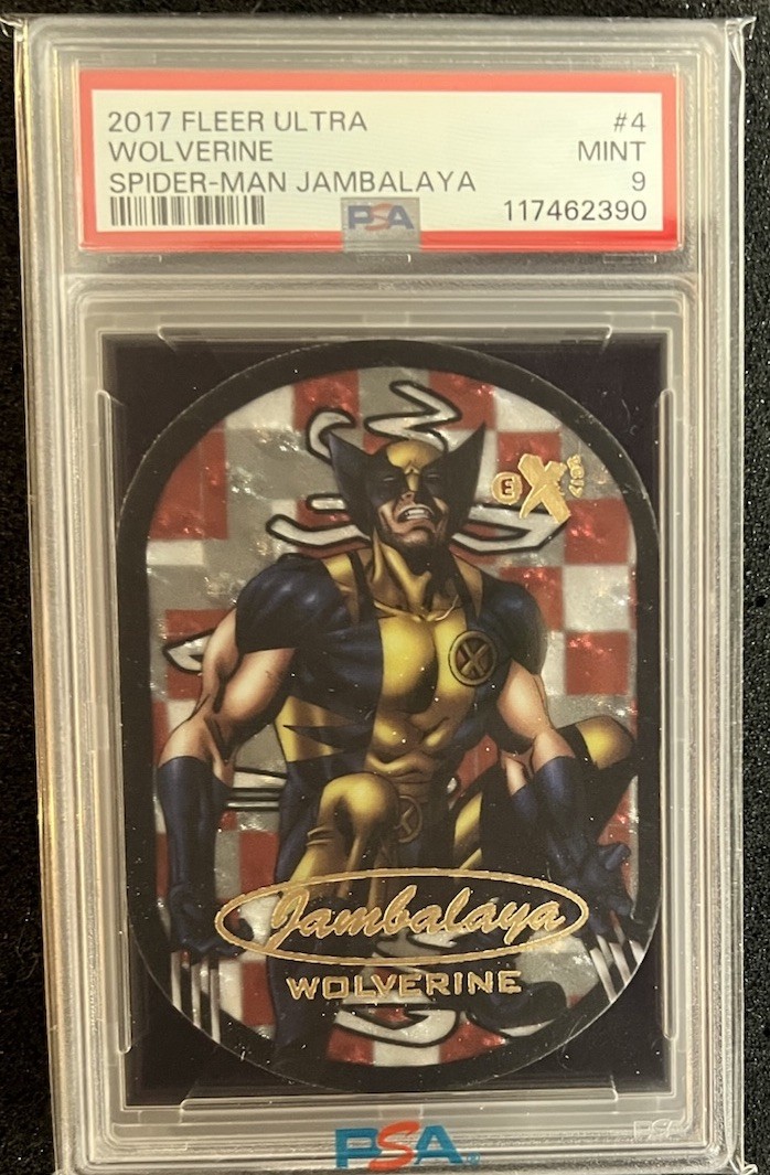 Wolverine 🔥 2017 Marvel Fleer Ultra Spider-Man Spiderman Jambalaya SSP PSA 9 📈