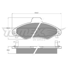 Satz Bremsbeläge Bremsklötze vorne für Ford Escort 6 GAL ALL AAL | 24103984