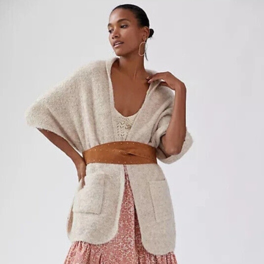 NWT Anthropologie Boucle Cozy Knit Cardigan One Size