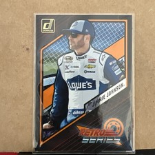 2024 Donruss Racing Retro Series #12 JIMMIE JOHNSON Orange Cracked Ice 08/75