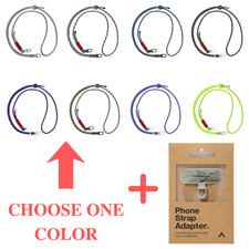 Adjustable Anti-Theft Lanyard Strap Crossbody Rope 6mm w/Phone Strap Adapter NEW