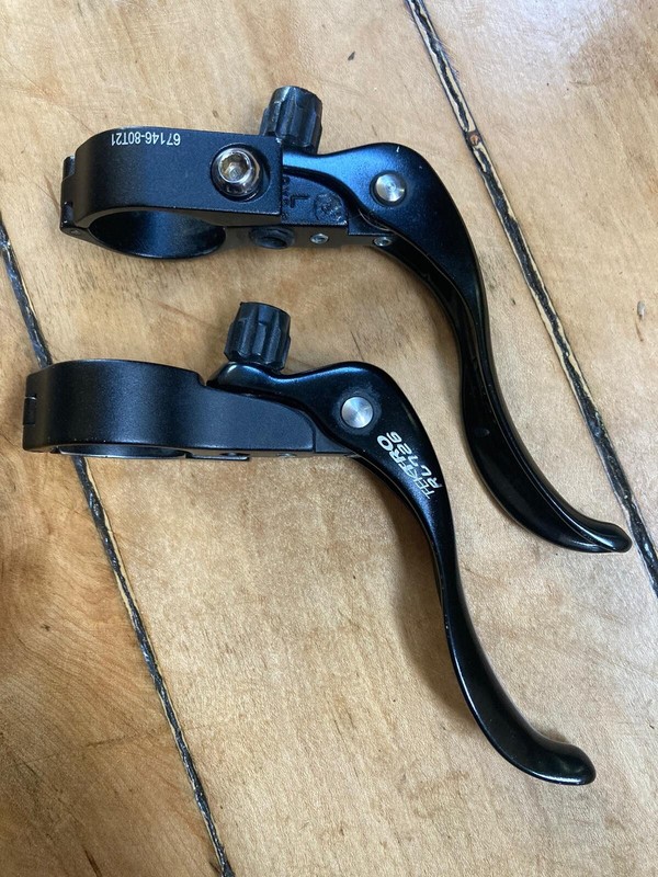 Tektro brake levers RL726 26mm slightly used black colour
