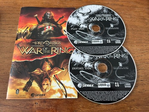 El Señor de los Anillos GUERRA DEL ANILLO Pc Cd Rom Original LOTR Lanzamiento PUBLICACIÓN RÁPIDA - Imagen 4 de 4