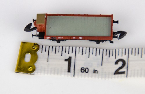 Rare Vintage Chicago Railcar Co. Z Scale 8603 Flat Car Gondola with Brakeman Cab - Bild 3 von 9