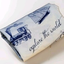 Pottery Barn Kids Toddler Pillowcase Cars Trains Planes Travel Standard 1
