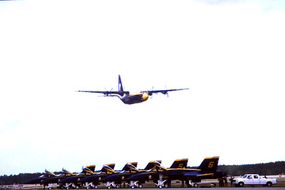 Original Farbdia USN's Blue Angels -6 x F/A-18A Hornet plus TC-130G US Navy