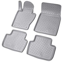3D Gummi Fussmatten Passend FüR Bmw X3 E83 | Bj 2003 - 2010 | Grau Mit Rand