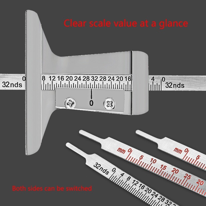 Tyre Tire Tread Depth Gauge Caliper Tyre Wear Detection Measure Tool