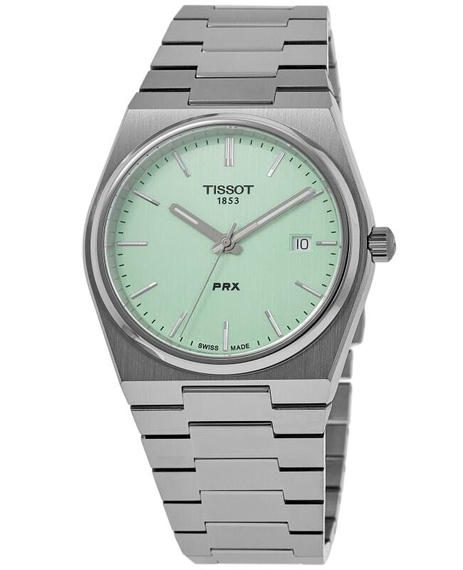 New Tissot PRX Quartz Light Green Dial Steel Men's Watch New Tissot PRX Quartz Light Green Dial Steel Men's Watch