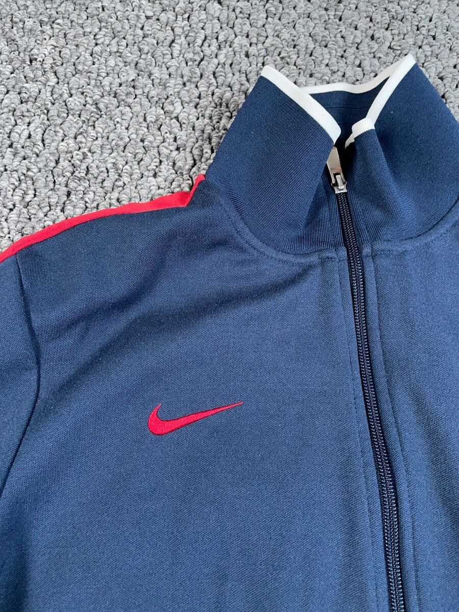 Nike US Soccer Track Jacket Adult Medium Blue Red Patch Nike US Soccer Track Jacket Adult Medium Blue Red Patch
