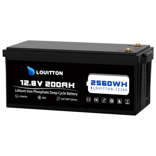 Batería de litio LiFePO4 12V 200Ah con 200A BMS 2560Wh para autocaravana solar - Imagen 7 de 14