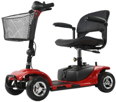 4 Wheels Mobility Scooter Power Wheelchair Folding Electric Scooters Home Travel