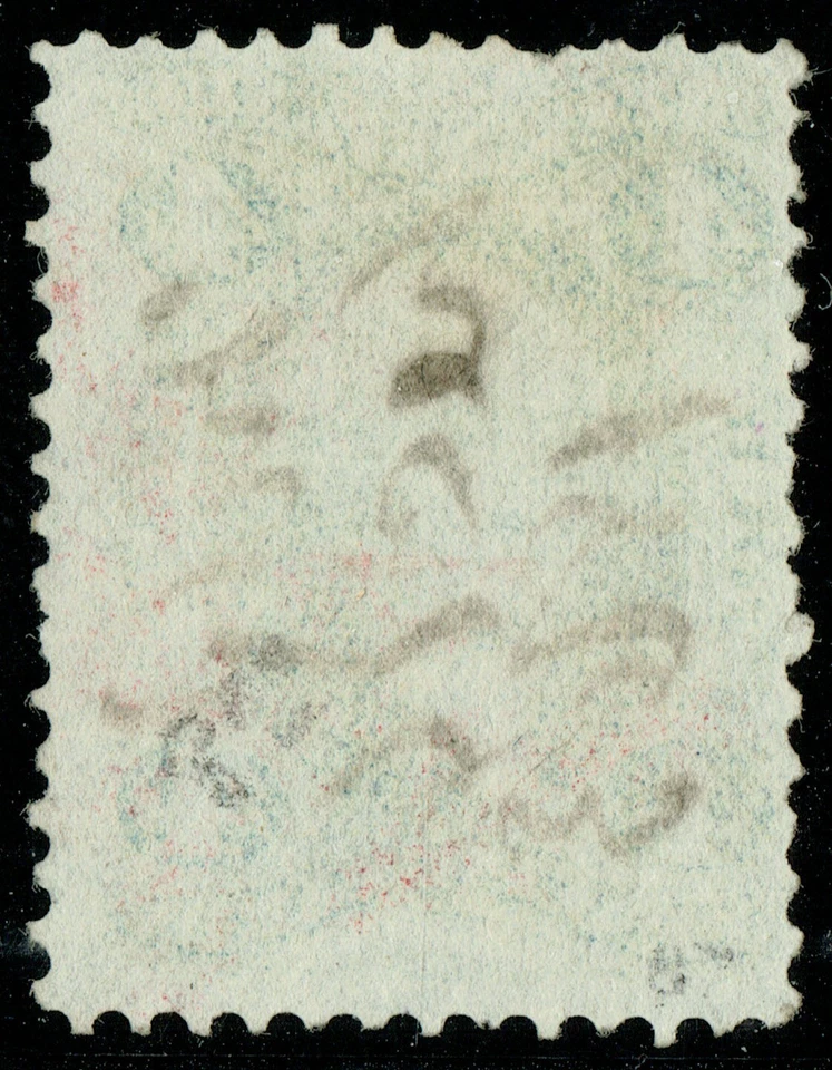 [st7233] USA 1863 Scott#R21c used 4c slate Revenue Stamps Playing cards Cat:$750 - Image 2 of 2