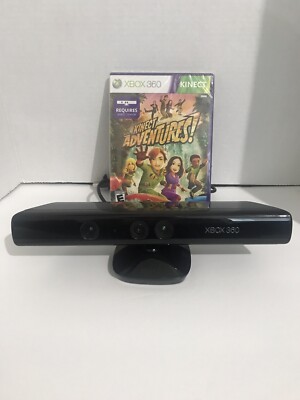 Xbox 360 Black Kinect Sensor Bar With Kinect Adventures