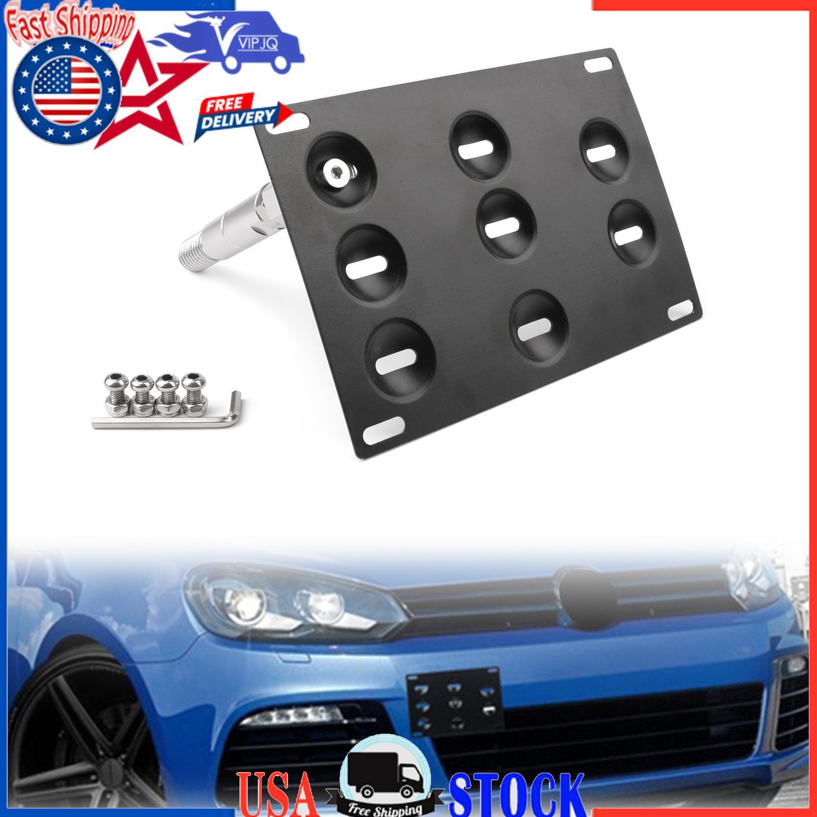 VW Golf 6 U9 Front Bumper Tow Hook License Plate Mount Bracket