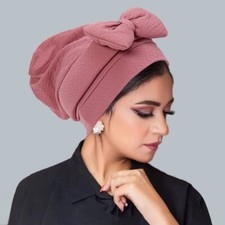 Muslim Women Bowknot Turban Cap Hair Loss Cover Chemo Cap Bonnet Head Wrap Hat