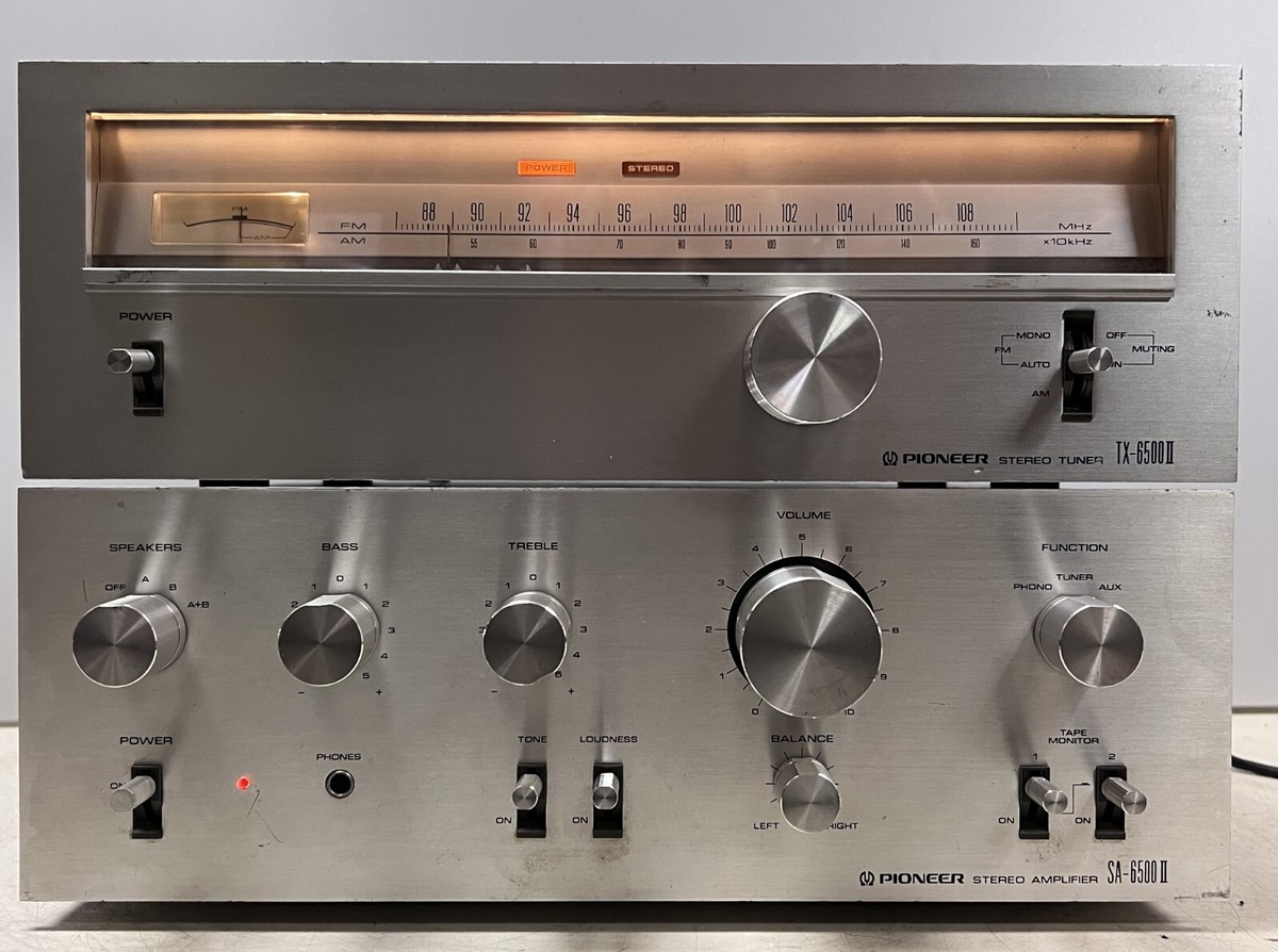 Pioneer SA-6500 真空管アンプ 本体 Vintage Pioneer SA-6500 II + TX-6500II, 25W AM/FM Stereo Combo