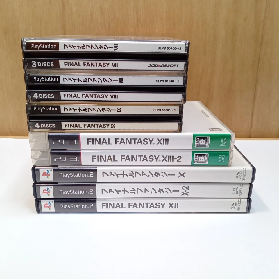 Final Fantasy 7 8 9 X X-2 XII XIII XIII-2 PS1 PS2 PS3 8 Game Set Japan Complete - Image 3 of 4