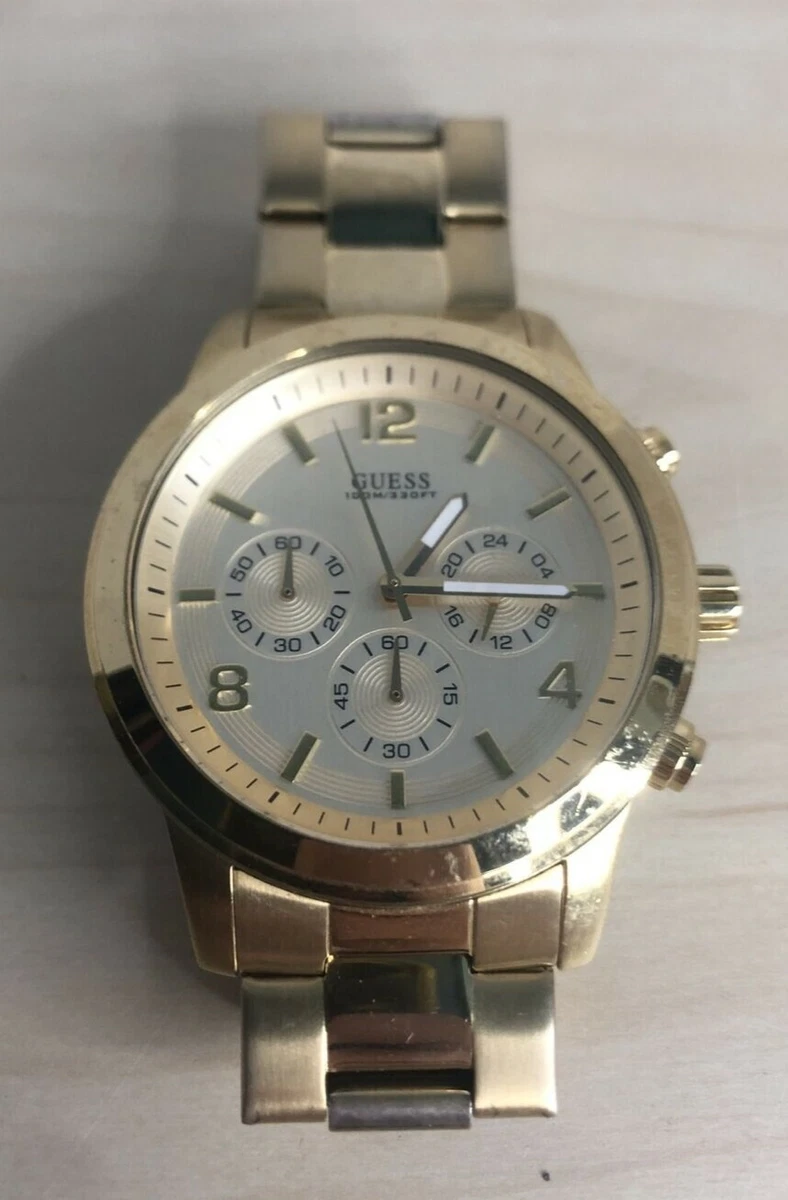 Mens GUESS U15061G2 Gold Tone Stainless Steel Chronograph Quartz Watch