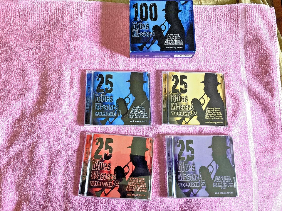 100 Blues Masters (CD, 2001, Time Life) Leadbelly Hooker Waters Wolf Hopkins BOX Foto 2 de 3