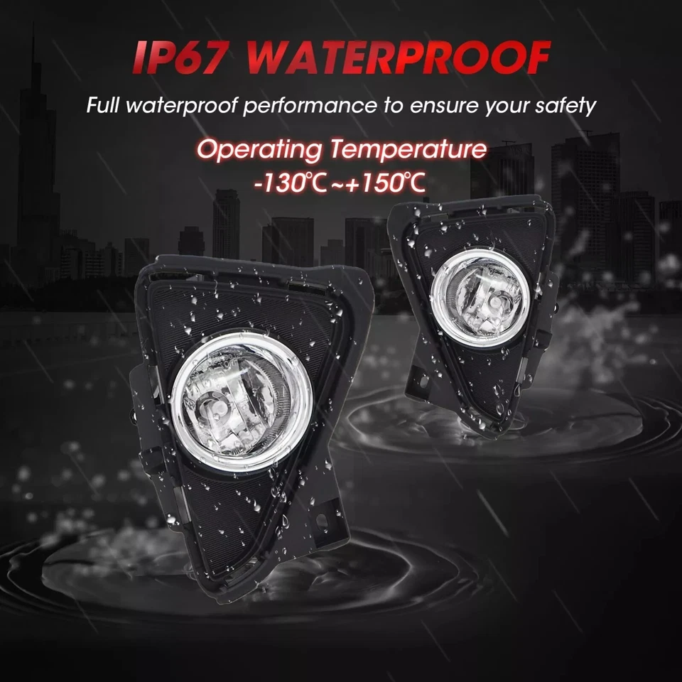 Luces antiniebla de conducción para Toyota RAV4 2016 2017 2018 luces de parachoques + interruptor + kit de cableado Foto 4 de 4