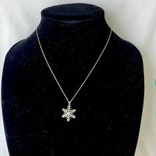 Crystal Snowflake Necklace- Women’s