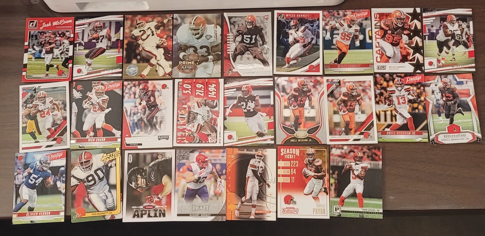79 Card Cleveland Browns Lot (Base, inserts, rookies) | eBay