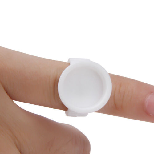 300x Pigment Rings Tattoo Ink Cup Makeup Ring Glue Holder Permanent Microblading - Picture 9 of 9