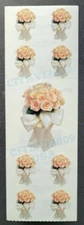 PAPER HOUSE VINTAGE STICKERS SHEET - STICKY PIX - WEDDING BOUQUETS - FLOWER.