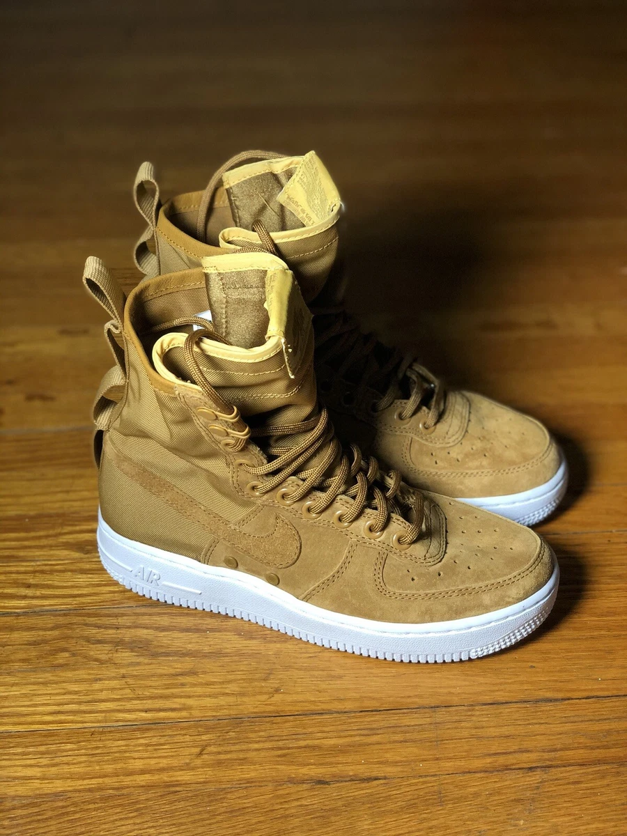 Nike Air Force 1 Boots ' Wheat Brown ' - Size 6 - 857872-203 | eBay