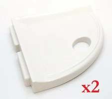 2 New Questech 5" Construction Wall Mounted Corner Shower Soap Shelf Tile White