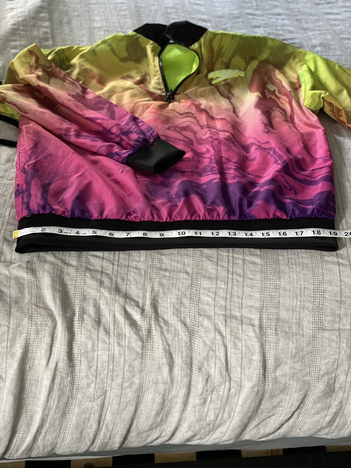 speedo reversible Windbreaker Pullover jacket - image 11