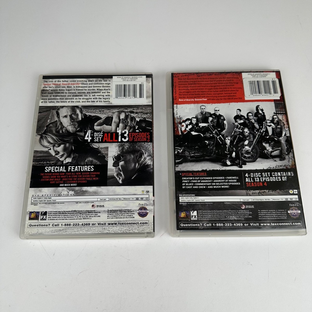 Sons of Anarchy The Complete Series DVD Set Seasons 1-7 (1 2