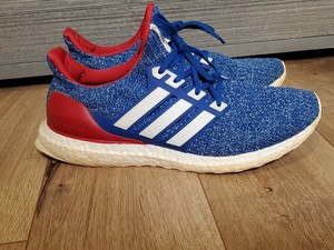 Adidas Ultra Boost Usa Ee 3704 Mens Red White Blue Running Shoes Size 10 5 Ebay