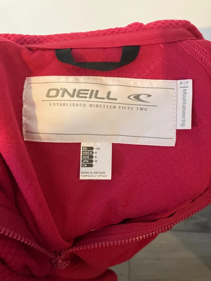 Niñas O'Neill Rosa Bobble Polar Cuarto Cremallera Jersey Retro Esquí Invierno Capa Foto 3 de 3