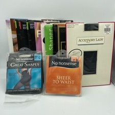 Vintage Pantyhose Stockings Lot DKNY Hanes Multiple Sizes Colors Tall Sz B E C