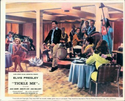 TICKLE ME ELVIS PRESLEY AND BAND PLAY IN LOUNGE ORIGINAL LOBBY CARD | eBay