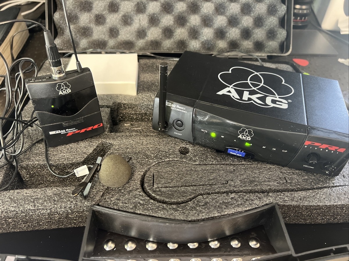 AKG SR 40 Flexx PRO Wireless Lapel Mic - Transmitter Receiver