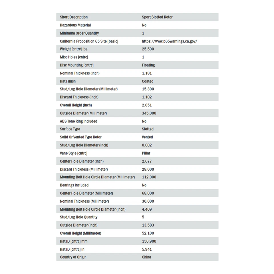 Rotor de freno de disco StopTech Sport ranurado delantero izquierdo para Audi A5/A6, Porsche Macan Foto 3 de 4