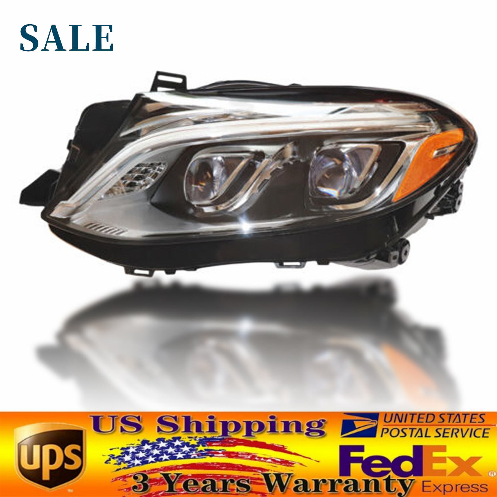 2016-2019 Mercedes-Benz GLE350 GLE63 Left Driver Side LED Headlight Lamp