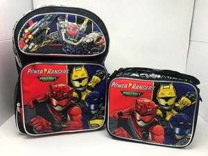 power rangers backpack and lunch bag